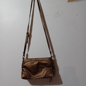 coldwater creek Shoulder Bag Adjustable Strap Bronze  Color Pre Owned